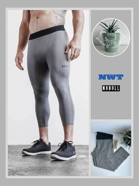 Nobull - Men's 3/4 Compression Tight - Charcoal Gray (M)